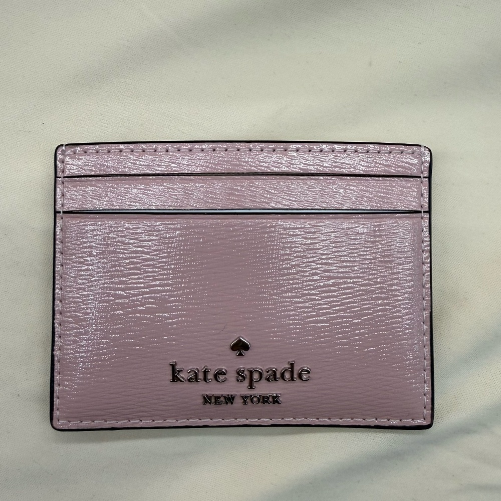 Kate Spade Pink Small Slim Card Holder (NWT) - Picture 1 of 6